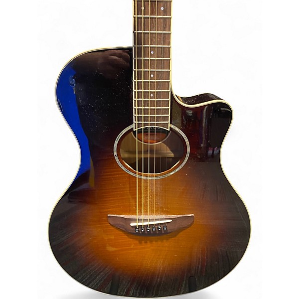 Used Yamaha APX600 Violin burst Acoustic Electric Guitar