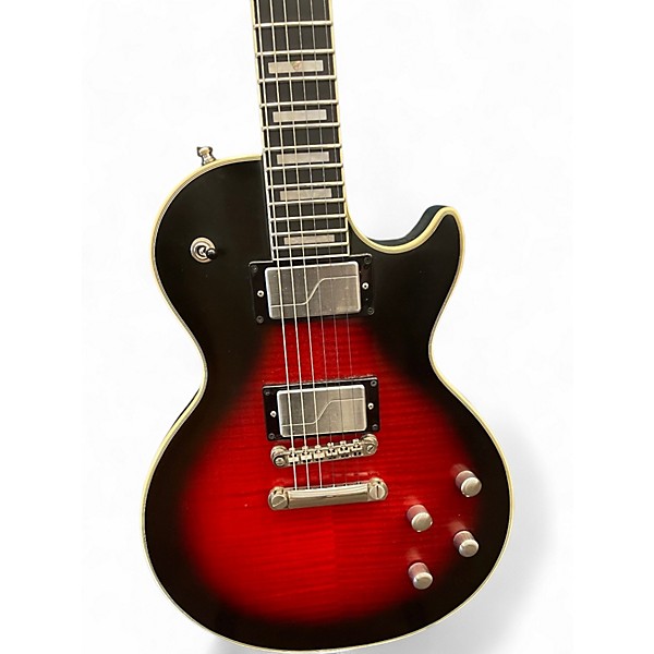 Used Epiphone Les Paul Prophecy Custom EX Crimson Red Trans Solid Body Electric Guitar