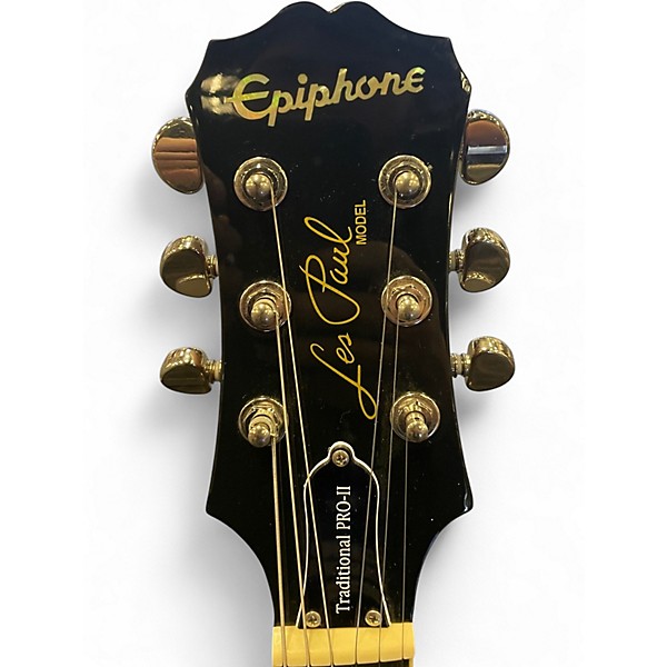 Used Epiphone Les Paul Traditional PRO II Tobacco Sunburst Solid Body Electric Guitar