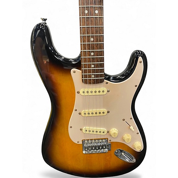Used Squier Affinity Stratocaster 2 Tone Sunburst Solid Body Electric Guitar