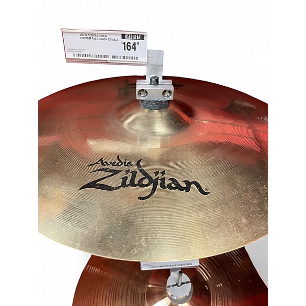 Used Zildjian 14in A Custom Fast Crash Cymbal