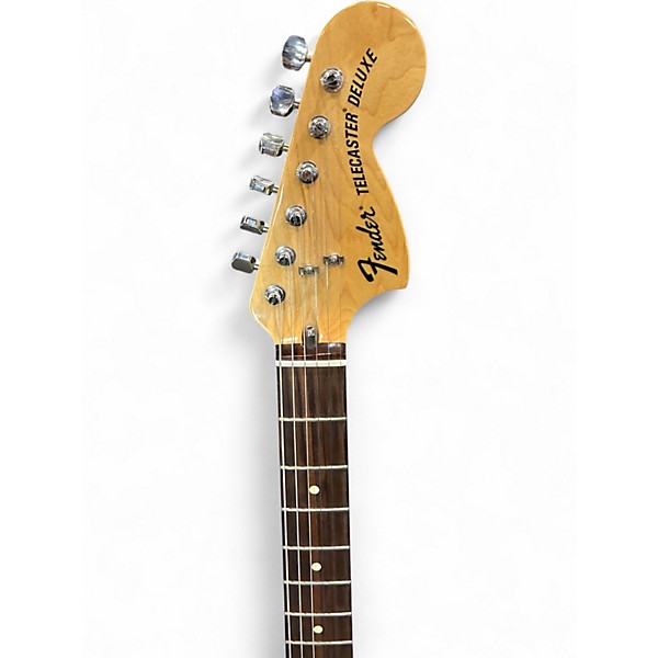 Used 2013 Fender Chris Shiflett Telecaster Deluxe Arctic White Solid Body Electric Guitar