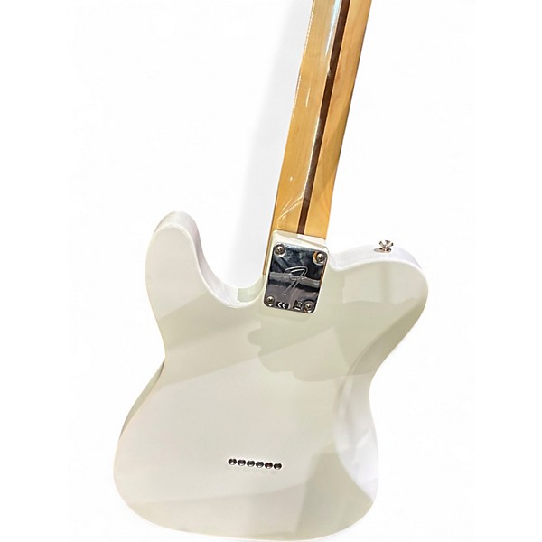 Used 2013 Fender Chris Shiflett Telecaster Deluxe Arctic White Solid Body Electric Guitar