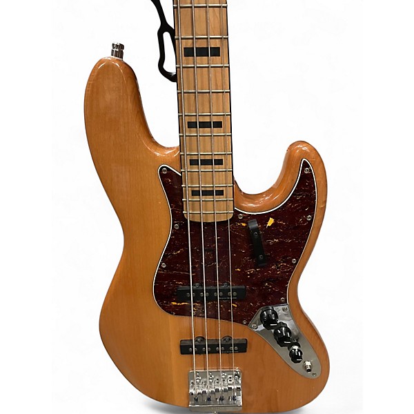 Used Squier Vintage Modified 70S Jazz Bass Natural Electric Bass Guitar