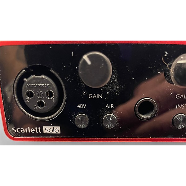 Used 2022 Focusrite Scarlett Solo Gen 3 Audio Interface