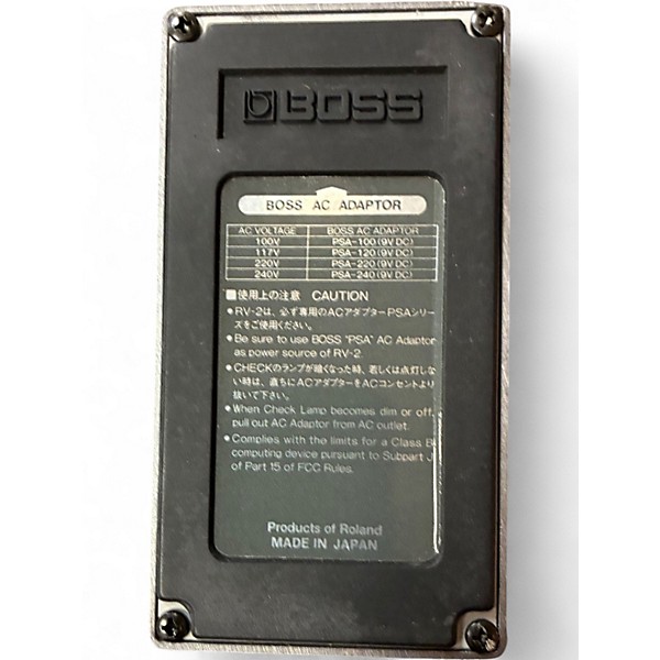 Vintage 1987 BOSS RV2 Digital Reverb Effect Pedal