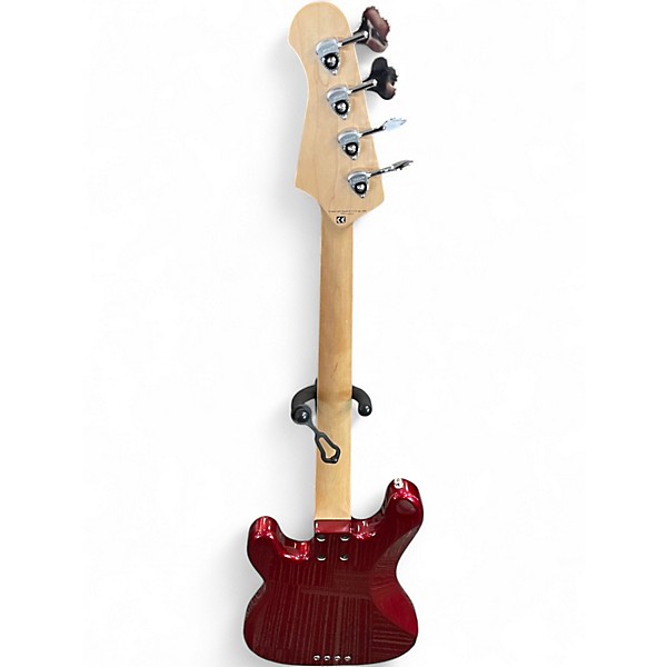 Used Lakland 44-02 Skyline Series Candy Apple Red Electric Bass Guitar