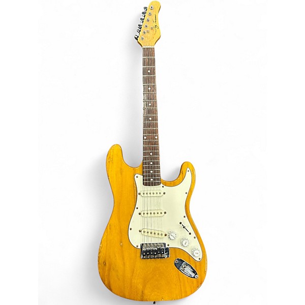 Used Jay Turner Double Cutaway Natural Solid Body Electric Guitar