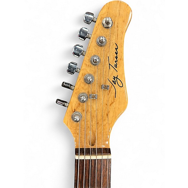 Used Jay Turner Double Cutaway Natural Solid Body Electric Guitar