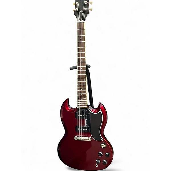 Used Epiphone SG Trans Crimson Red Solid Body Electric Guitar