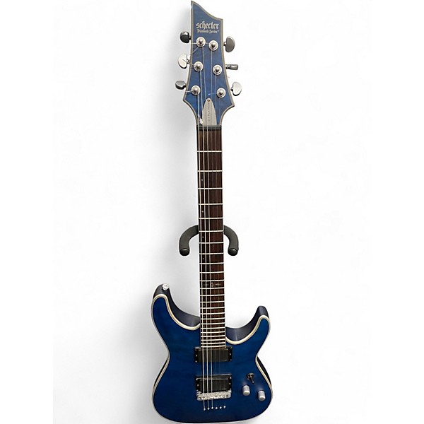 Used Schecter Guitar Research Diamond Series C-1 blue Solid Body Electric Guitar