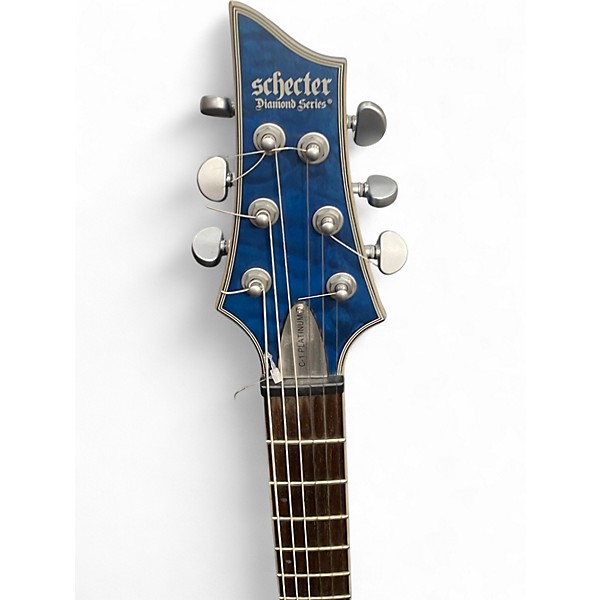 Used Schecter Guitar Research Diamond Series C-1 blue Solid Body Electric Guitar