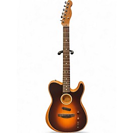 Used Fender Acoustasonic Player Telecaster Shadow Burst Acoustic Electric Guitar