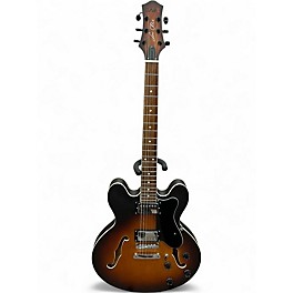 Used Eart SEMIHOLLOW 2 Tone Sunburst Hollow Body Electric Guitar