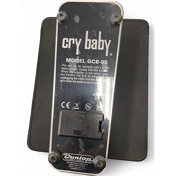 Used Dunlop GCB95 Original Crybaby Wah Effect Pedal