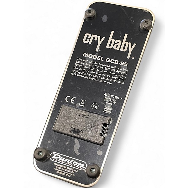 Used Dunlop GCB95 Original Crybaby Wah Effect Pedal