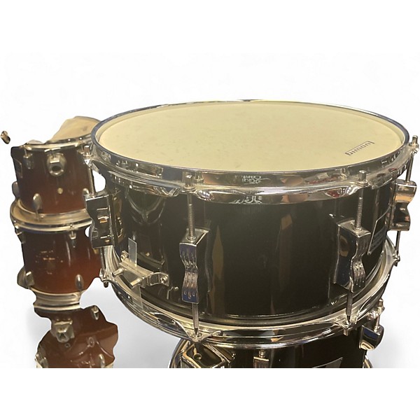 Used Ludwig 5 Piece backbeat Black Drum Kit