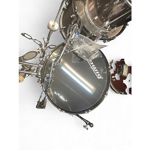 Used Ludwig 5 Piece backbeat Black Drum Kit
