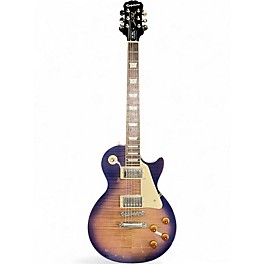 Used Epiphone Les Paul Standard Pro Trans Purple Solid Body Electric Guitar