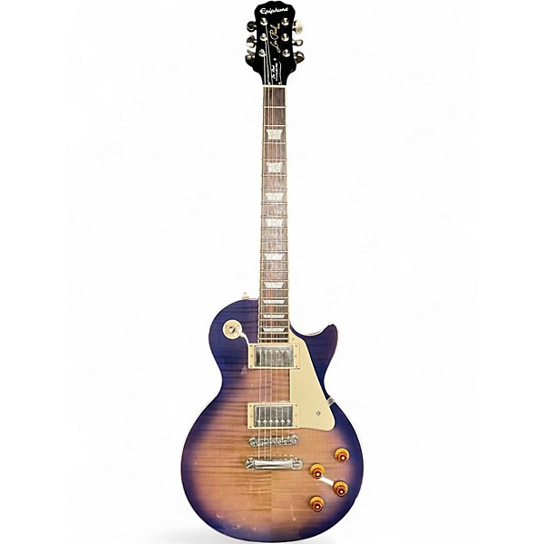 Used Epiphone Les Paul Standard Pro Trans Purple Solid Body Electric Guitar