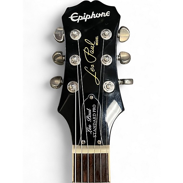 Used Epiphone Les Paul Standard Pro Trans Purple Solid Body Electric Guitar
