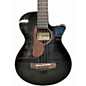 Used Ibanez AEGB25E Transparent Black Sunburst Acoustic Bass Guitar