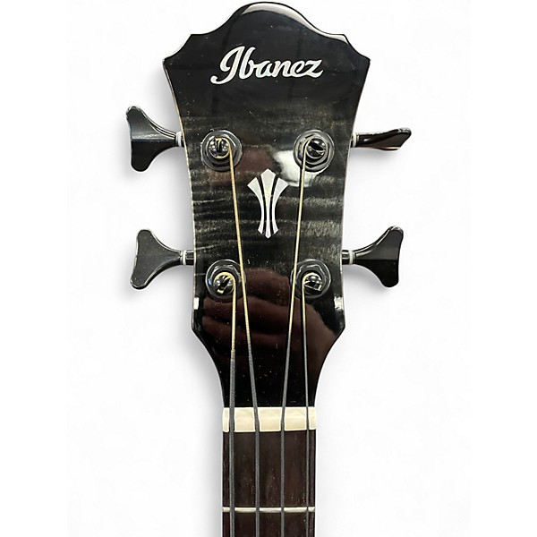 Used Ibanez AEGB25E Transparent Black Sunburst Acoustic Bass Guitar