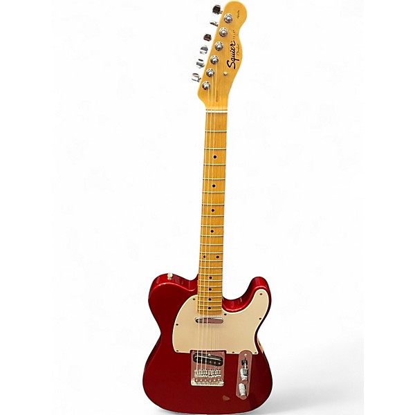 Used Squier Affinity Telecaster Candy Apple Red Solid Body Electric Guitar