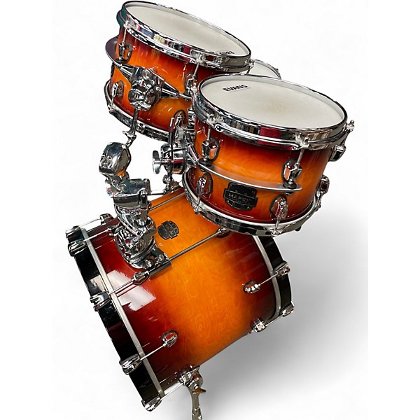 Used Mapex 4 Piece EVOLUTION 3 Color Sunburst Drum Kit