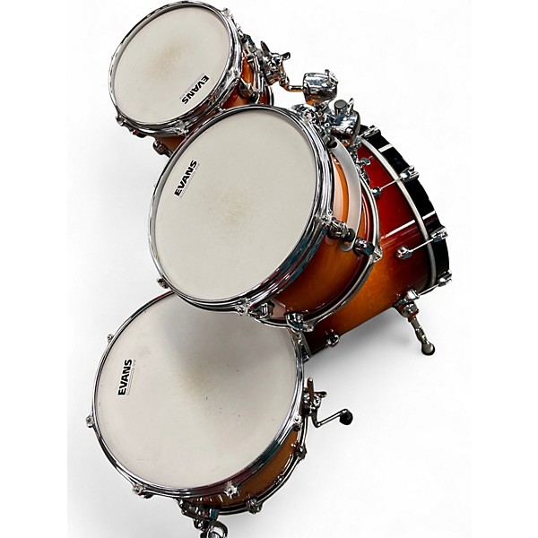 Used Mapex 4 Piece EVOLUTION 3 Color Sunburst Drum Kit