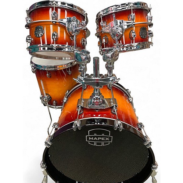 Used Mapex 4 Piece EVOLUTION 3 Color Sunburst Drum Kit