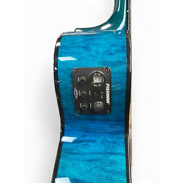 Used Lanikai QM-BLCET Blue Quilt Ukulele