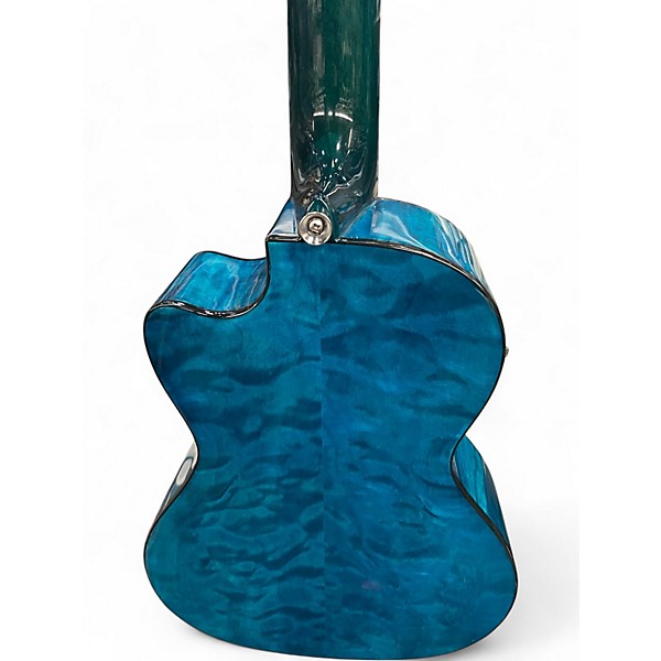 Used Lanikai QM-BLCET Blue Quilt Ukulele