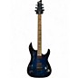 Used Schecter Guitar Research omen elite Blue Burst Solid Body Electric Guitar thumbnail