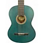 Used Valencia VC204TBU TRANS SATIN BLUE Classical Acoustic Guitar
