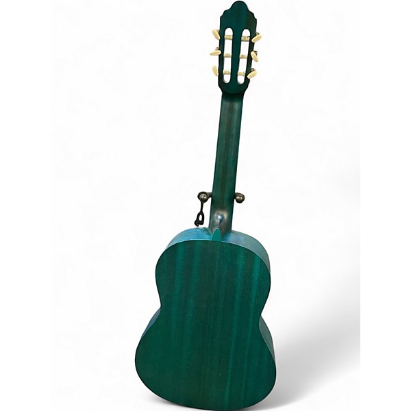 Used Valencia VC204TBU TRANS SATIN BLUE Classical Acoustic Guitar