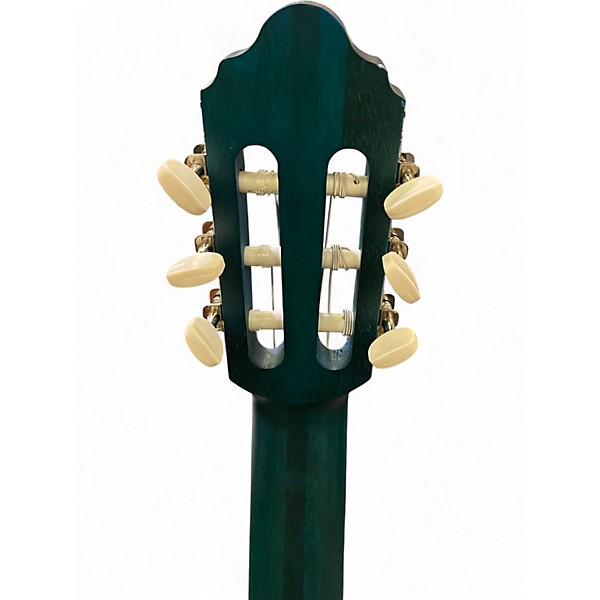 Used Valencia VC204TBU TRANS SATIN BLUE Classical Acoustic Guitar