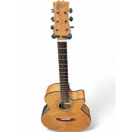 Used Mitchell MX430QAB Natural Acoustic Electric Guitar