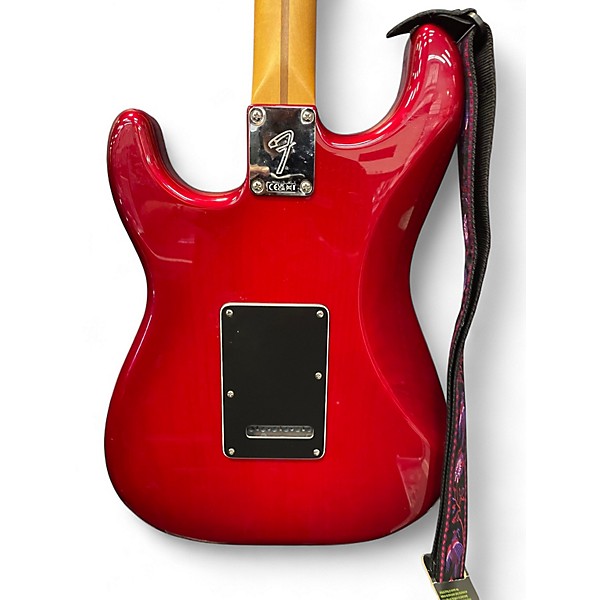 Used Fender LTD PLYR II STRAT HSS RW CRB Trans Red Solid Body Electric Guitar