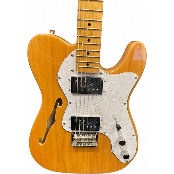 Used Squier Classic Vibe '70s Telecaster Thinline Natural Hollow Body Electric Guitar