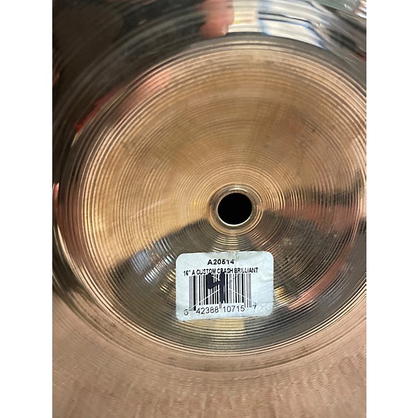 Used Zildjian 16in A Custom Crash Cymbal