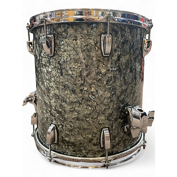 Used Ludwig 3 Piece Classic Maple Black Pearl Drum Kit