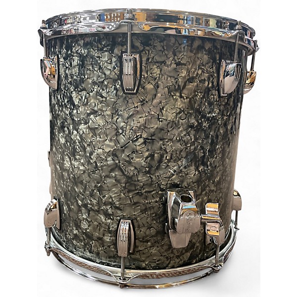 Used Ludwig 3 Piece Classic Maple Black Pearl Drum Kit