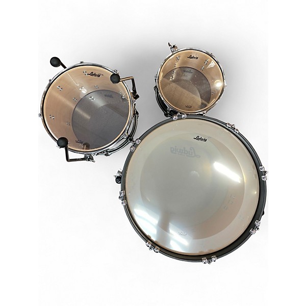 Used Ludwig 3 Piece Classic Maple Black Pearl Drum Kit