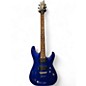 Used Schecter Guitar Research Diamond series omen 6 Blue Solid Body Electric Guitar thumbnail