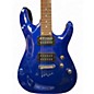 Used Schecter Guitar Research Diamond series omen 6 Blue Solid Body Electric Guitar