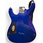 Used Schecter Guitar Research Diamond series omen 6 Blue Solid Body Electric Guitar