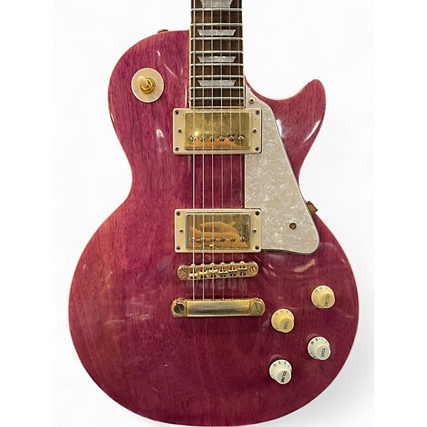 Used Epiphone Les Paul Ultra Transparent Pink Solid Body Electric Guitar