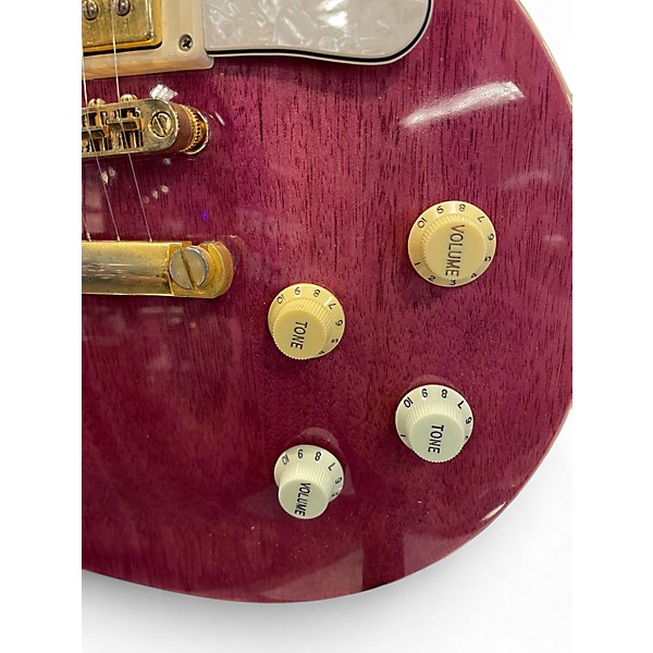 Used Epiphone Les Paul Ultra Transparent Pink Solid Body Electric Guitar