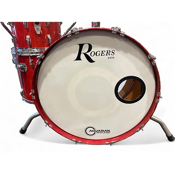 Used Rogers 5 Piece LONDONER V MOJAVE RED Drum Kit
